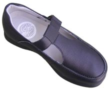 Dr Zen Annie black diabetic shoe