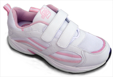 Dr Zen Lori pink velcro athletic diabetic shoe