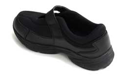 Dr Zen Stella black diabetic shoe