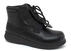 Dr Zen Workboot black diabetic shoe