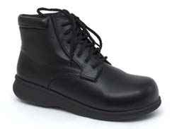 Dr Zen Workboot black diabetic shoe