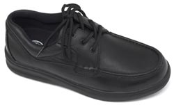 Dr Zen Gator black lace diabetic shoe