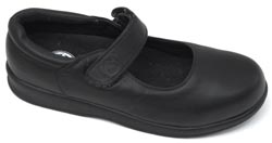 Dr Zen Jenny black leather diabetic shoe