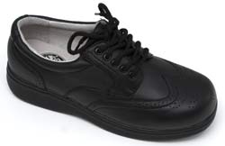 Dr Zen New Yorker black diabetic shoe