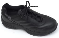 Dr Zen Sport I black lace athletic diabetic shoe