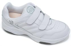 Dr Zen Sport I white velcro athletic diabetic shoe