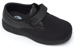 Dr Zen Zennon black diabetic shoe